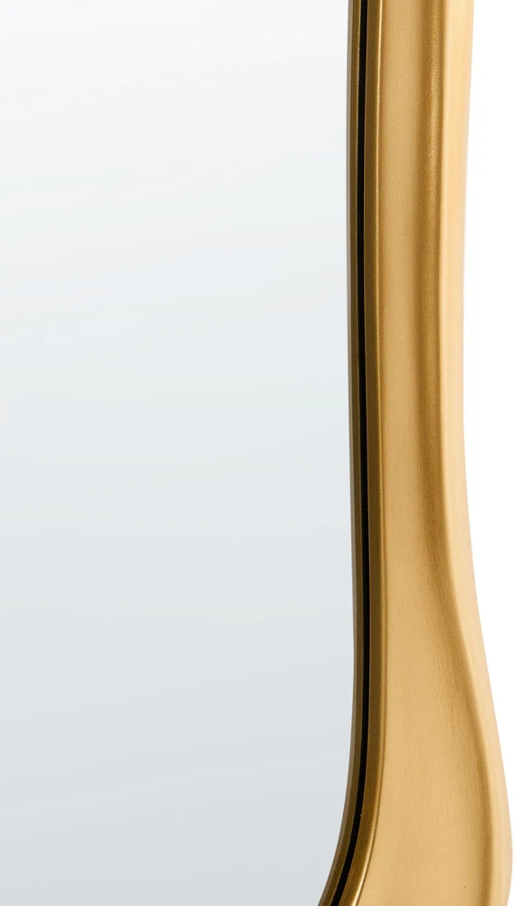 Beliani Sieninis veidrodis CONCARNEAU 65 cm 94 cm auksinės spalvos
