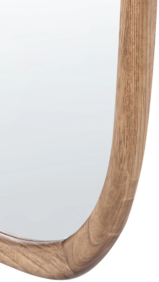 Beliani Sieninis veidrodis CORBARIEU, 45 × 159 cm, paulovnijos mediena, rudas