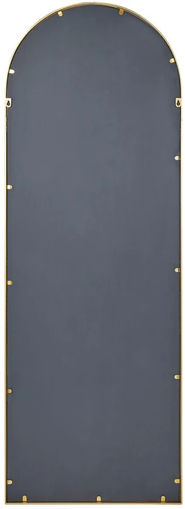 Beliani Sieninis veidrodis CROSSES 60 cm 170 cm metalinis auksinis