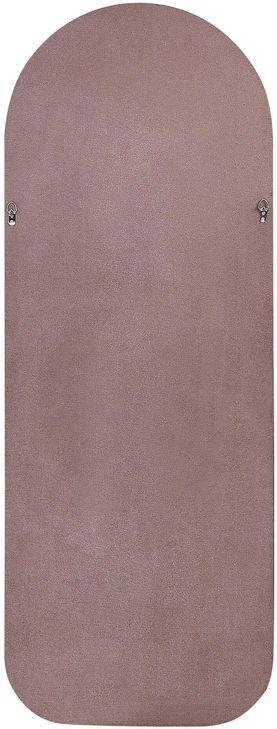 Beliani Sieninis veidrodis CULAN 60 cm x 160 cm, veliūras, rožinis