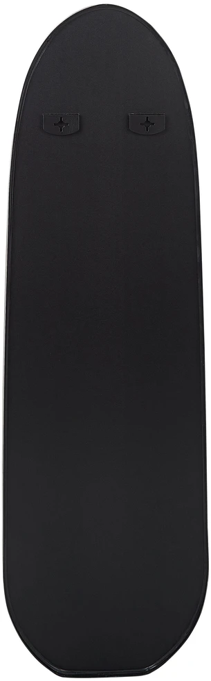 Beliani Sieninis veidrodis DARNETS 45 cm 160 cm metalinis juodas