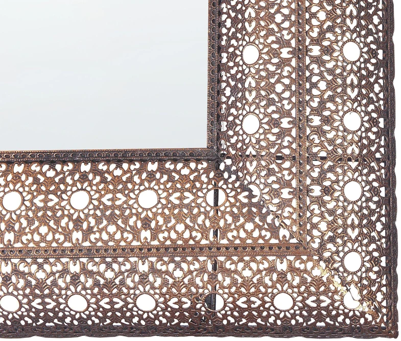 Beliani Sieninis veidrodis DEHRADUN, 69 × 90 cm, metalinis, vario spalvos