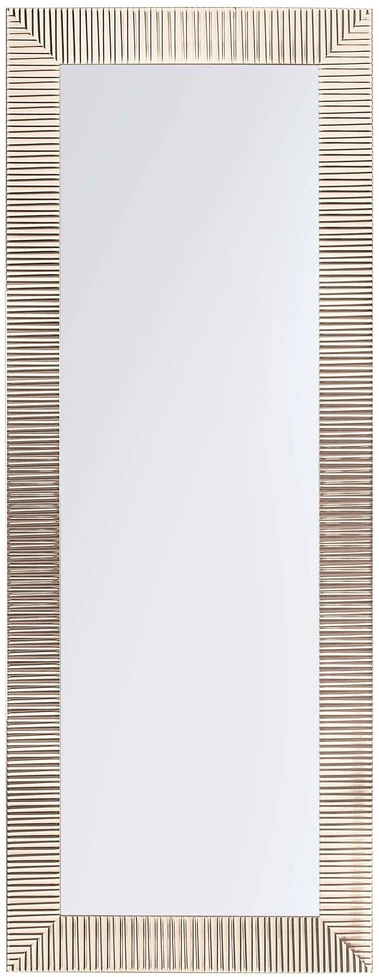 Beliani Sieninis veidrodis DRAVEIL 50 cm 130 cm auksinės spalvos