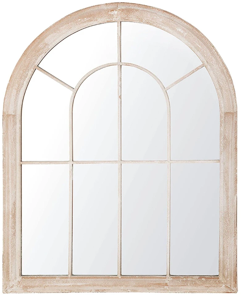 Beliani Sieninis veidrodis EMBRY 69 cm 88 cm metalinis smėlio spalvos