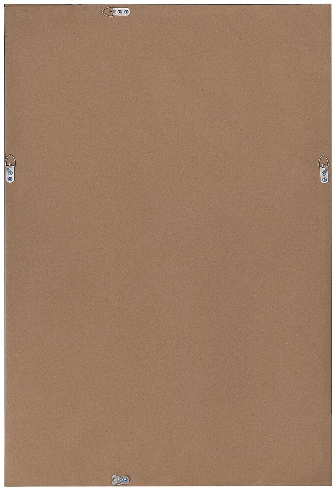 Beliani Sieninis veidrodis FENIOUX 60 cm 90 cm sidabrinis