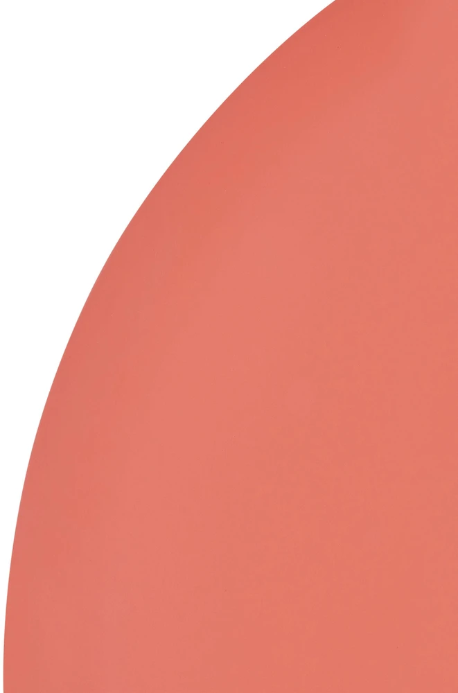 Beliani Sieninis veidrodis GROISES 55 cm 140 cm oranžinis