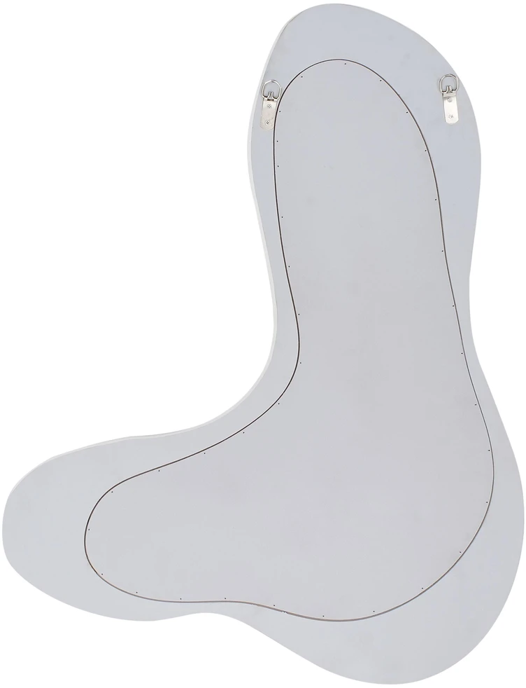 Beliani Sieninis veidrodis GUICLAN 61 cm 83 cm baltas