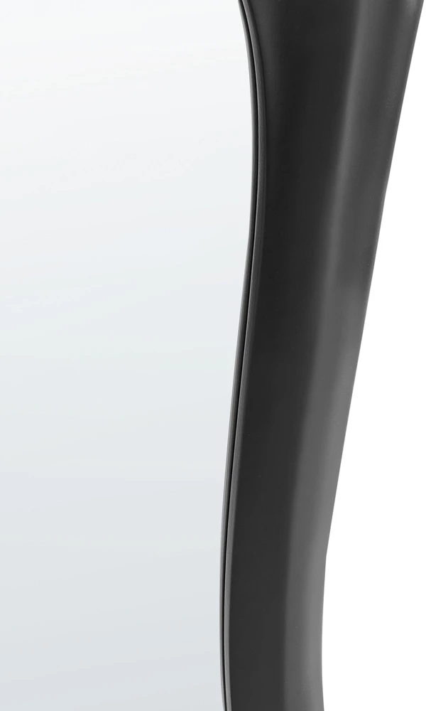 Beliani Sieninis veidrodis LANESTER 70 cm 100 cm juodas