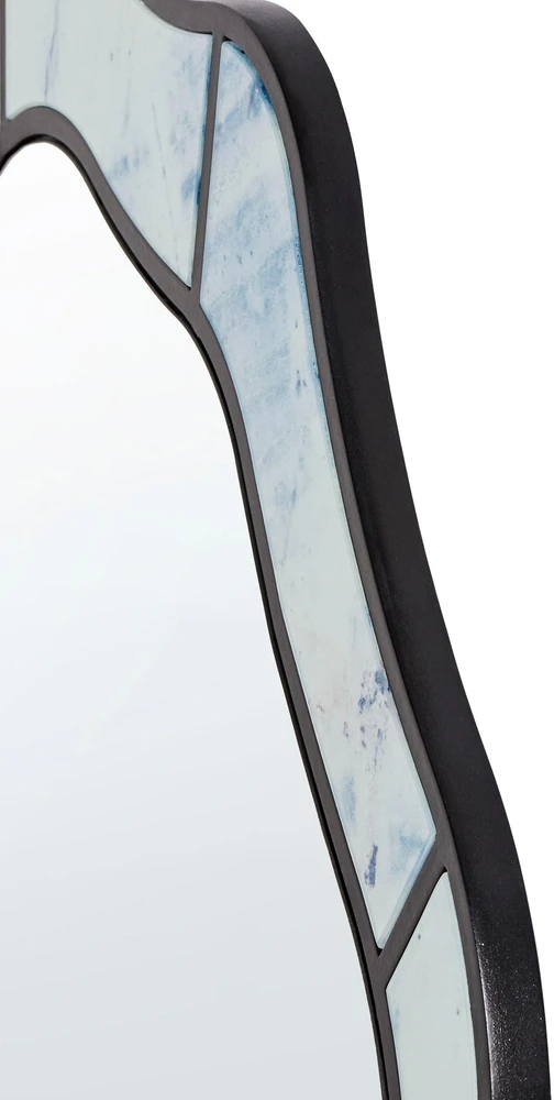 Beliani Sieninis veidrodis LIVERDUN 64x86 cm, melsvas