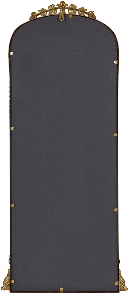 Beliani Sieninis veidrodis LIVRY 51 cm 114 cm metalinis auksinis
