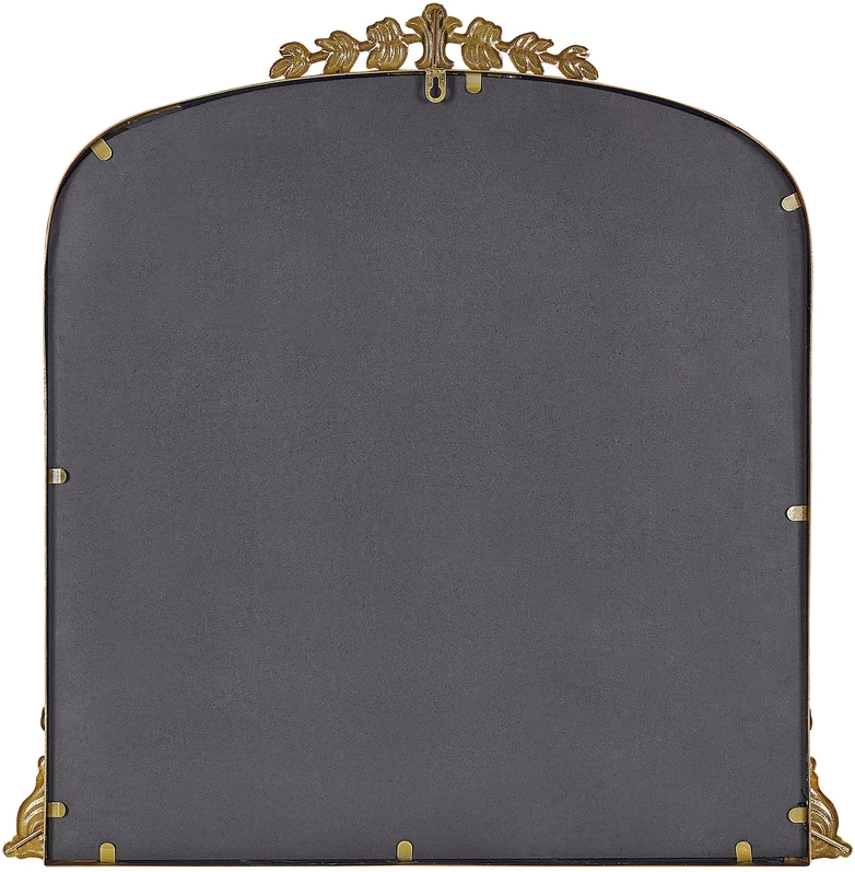 Beliani Sieninis veidrodis LIVRY 71x71 cm, metalinis, auksinės spalvos