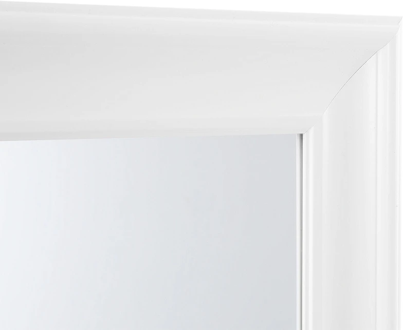 Beliani Sieninis veidrodis LUNEL 60 × 90 cm, baltas