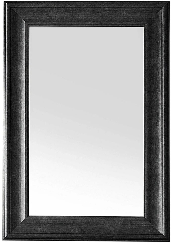 Beliani Sieninis veidrodis LUNEL 60 cm 90 cm juodas