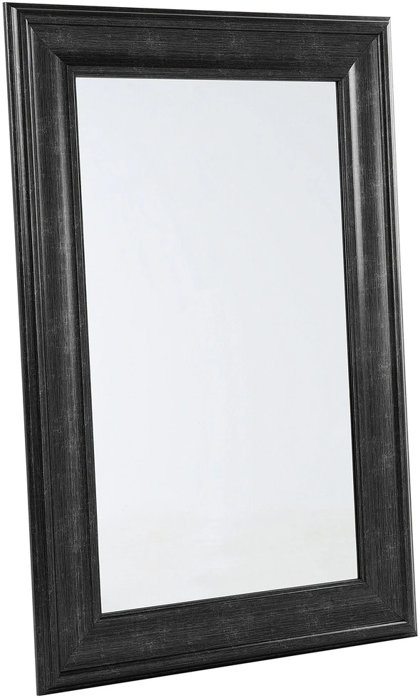 Beliani Sieninis veidrodis LUNEL 60 cm 90 cm juodas