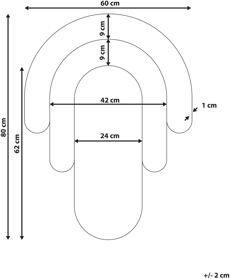 Beliani Sieninis veidrodis MESPAUL 60 cm 80 cm, spalvotas