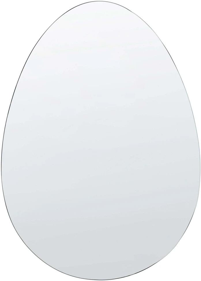 Beliani Sieninis veidrodis MONTRESOR 50 cm 70 cm Sidabrinis
