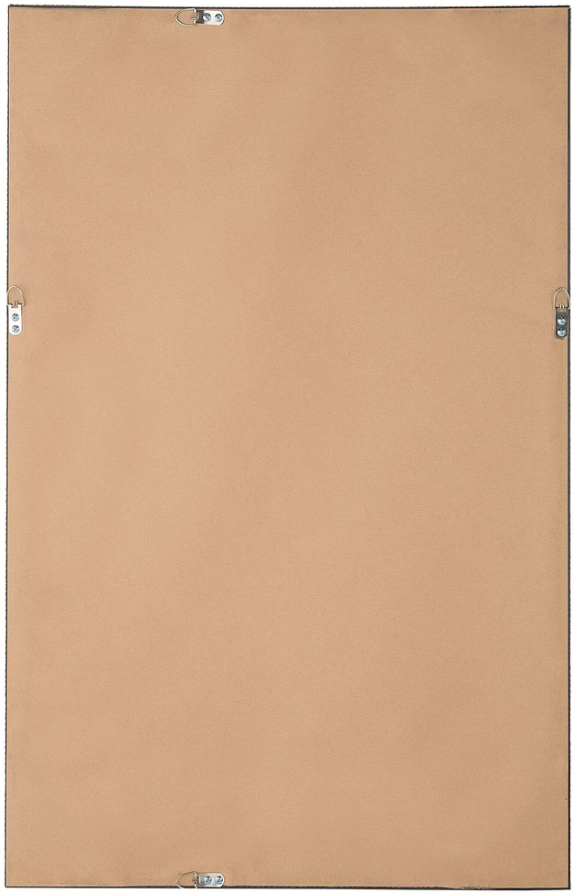 Beliani Sieninis veidrodis MORLAIX 60 cm 90 cm juodas