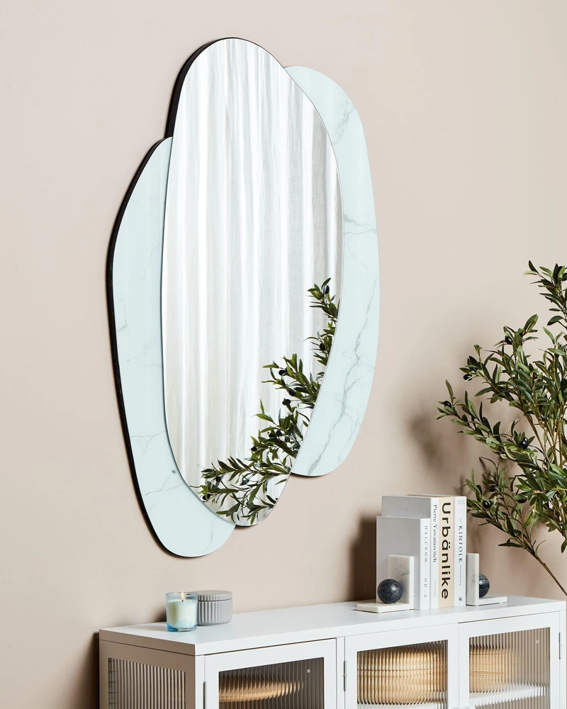 Beliani Sieninis veidrodis PANNES 80 cm 117 cm