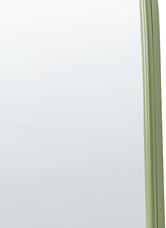 Beliani Sieninis veidrodis PARNAY 45 cm 146 cm Metallinis Alyvuogių spalvos
