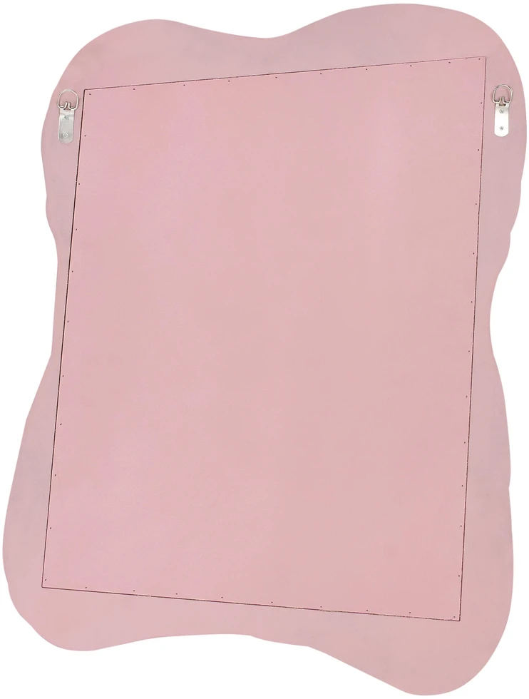 Beliani Sieninis veidrodis PENCRAN 60 cm 80 cm Rožinis
