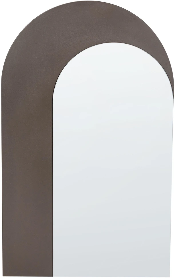 Beliani Sieninis veidrodis PIGNY 58 cm 99 cm rudas
