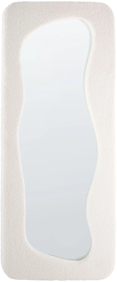 Beliani Sieninis veidrodis QUIMPER 70 × 170 cm, balkšvas