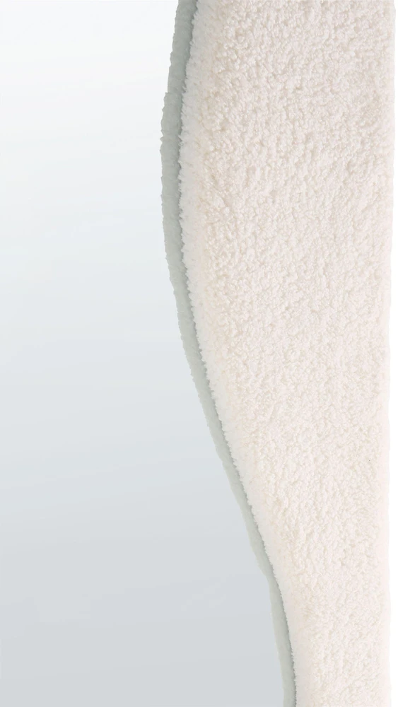 Beliani Sieninis veidrodis QUIMPER 70 × 170 cm, balkšvas