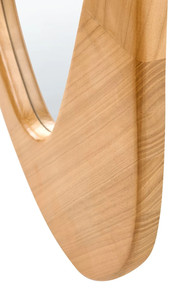 Beliani Sieninis veidrodis SAUVILLE, 50 × 160 cm, šviesiai rudas