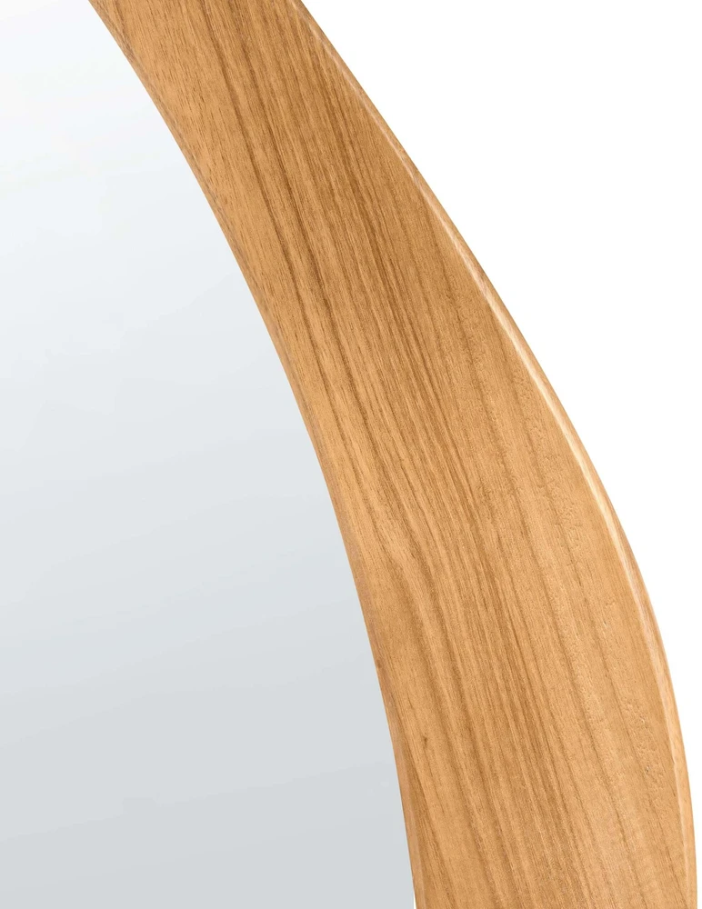 Beliani Sieninis veidrodis SAUVILLE, 50 × 160 cm, šviesiai rudas