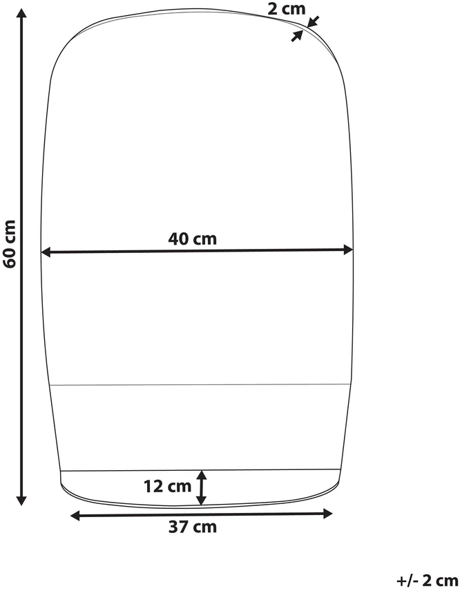 Beliani Sieninis veidrodis su lentyna BRANNAY 40 cm 60 cm Sidabrinis