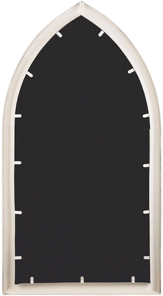 Beliani Sieninis veidrodis TRELLY 62 cm 113 cm metalinis baltas