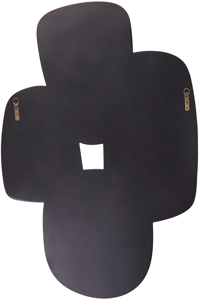 Beliani Sieninis veidrodis VOUZON 80 cm 120 cm sidabrinės spalvos