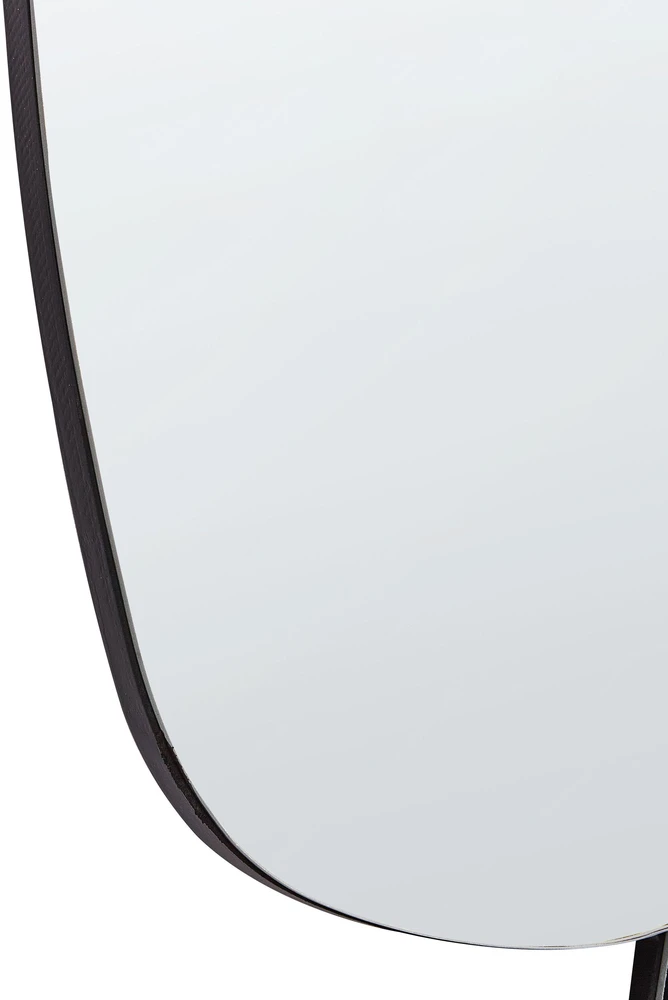 Beliani Sieninis veidrodis VOUZON 80 cm 120 cm sidabrinės spalvos
