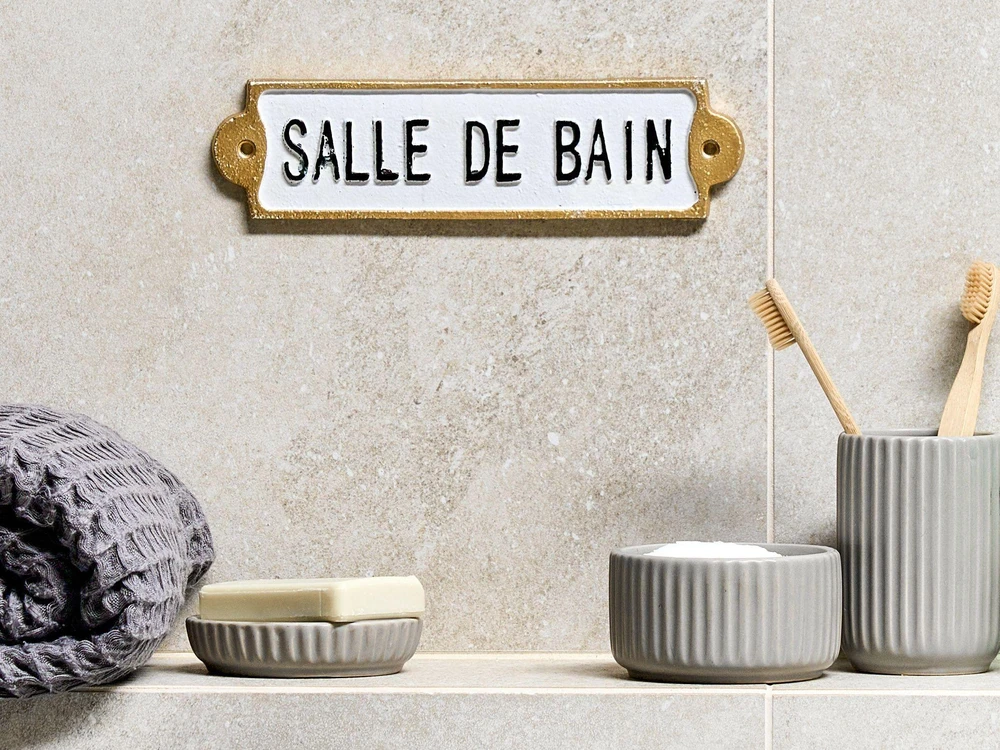 Beliani Sienos dekoracija ISERE 6 cm balta