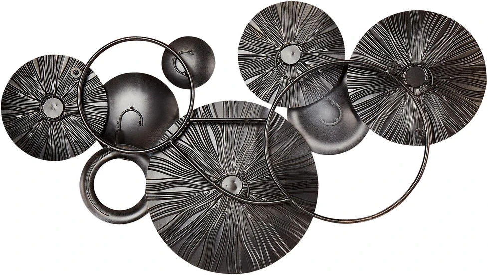 Beliani Sienų dekoracija ACTINIUM Metal 51 cm Mėlyna