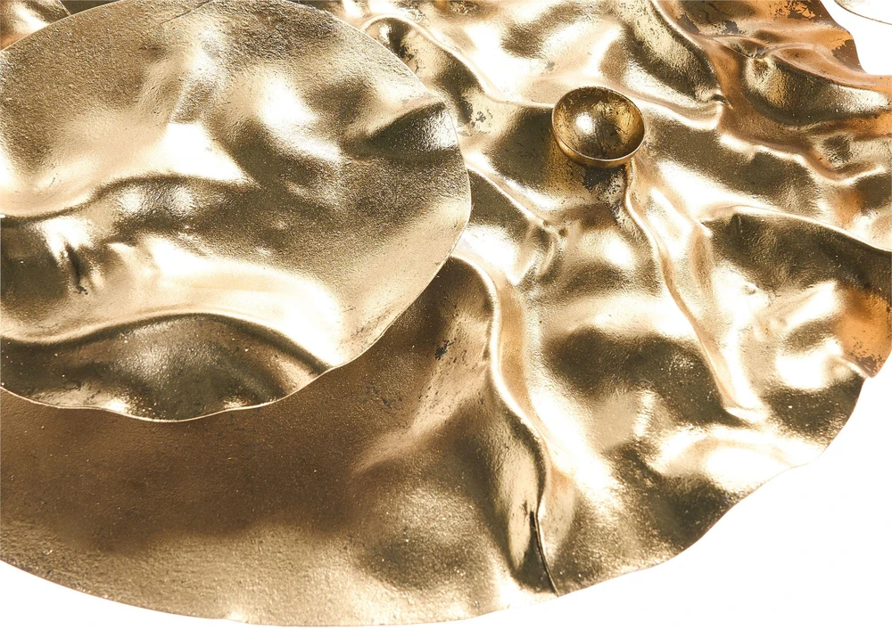 Beliani Sienų dekoracija CALRY metalinė 43 cm auksinė
