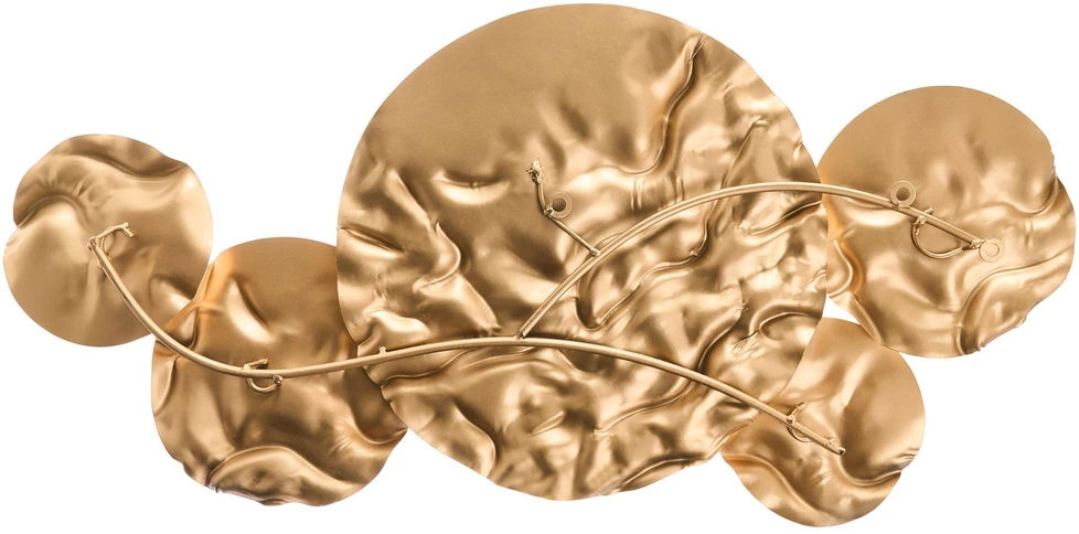 Beliani Sienų dekoracija CALRY metalinė 43 cm auksinė
