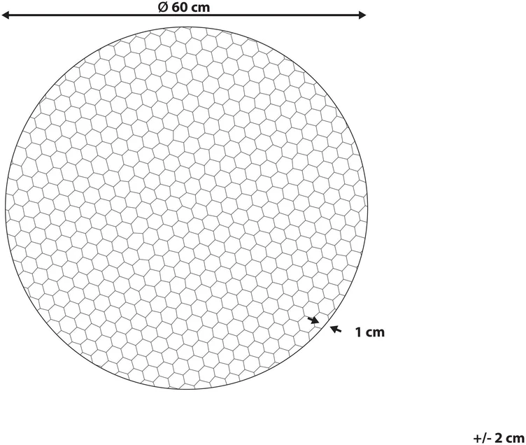 Beliani Sienų dekoracija CAMARATE metalinė 60 cm auksinė