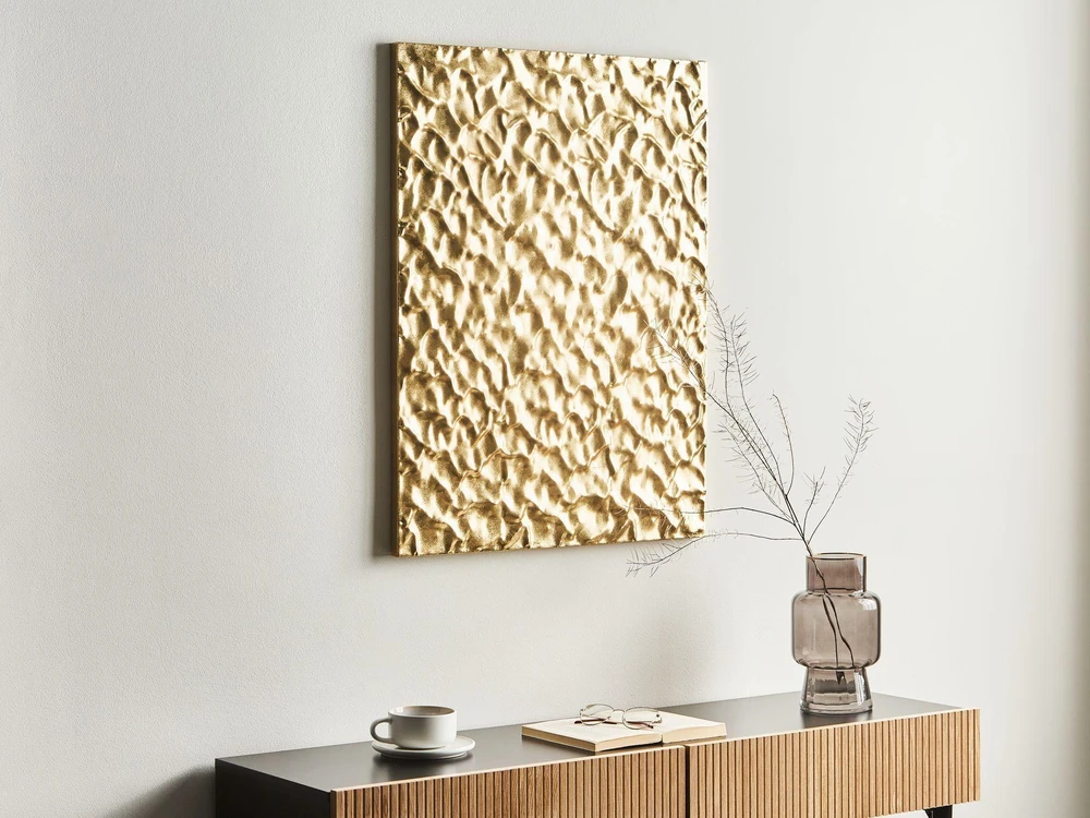 Beliani Sienų dekoracija COIMBRA Metal 79 cm Auksinė