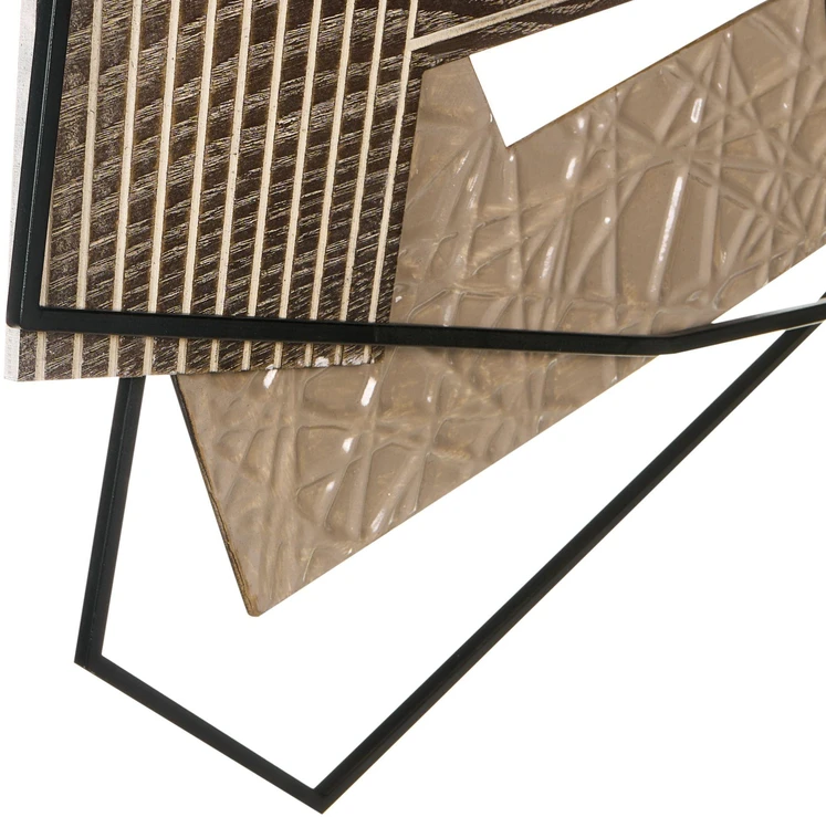 Beliani Sienų dekoracija ENNIS Metal 36 cm Ruda