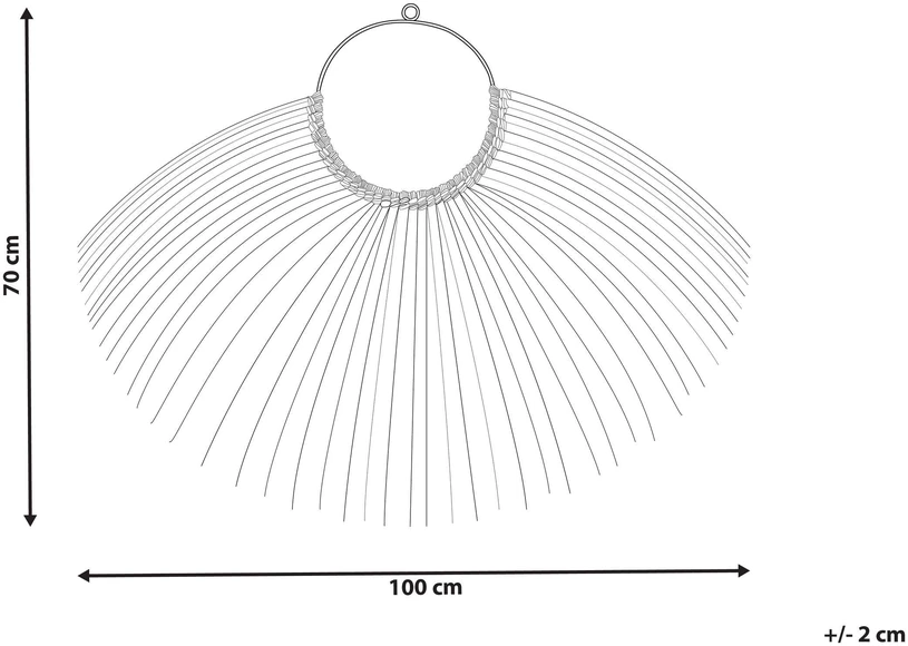 Beliani Sienų dekoracija HATINH jūržolės 70 cm natūrali