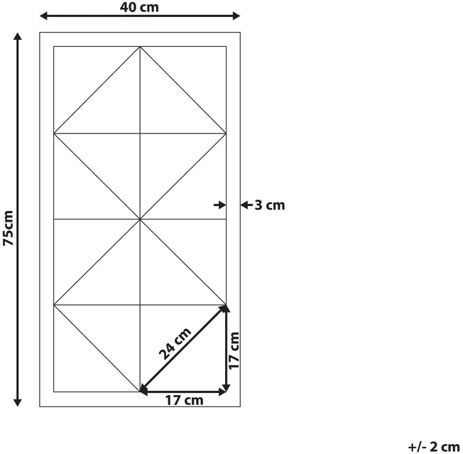 Beliani Sienų dekoracija HIESVILLE, eglės mediena, 75 cm, šviesiai ruda