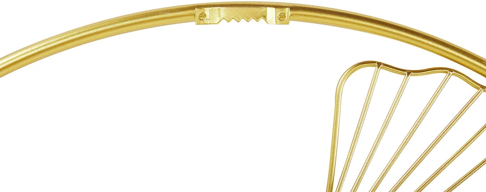 Beliani Sienų dekoracija Kwiat BISMUTH metalinė 45 cm aukso spalvos