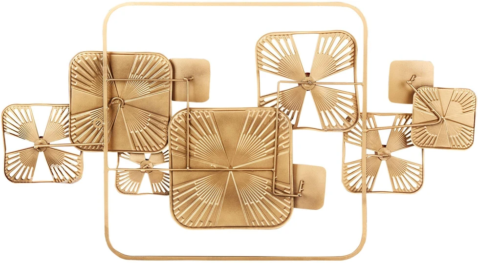 Beliani Sienų dekoracija LAWRENCIUM metalinė 50 cm spalvota