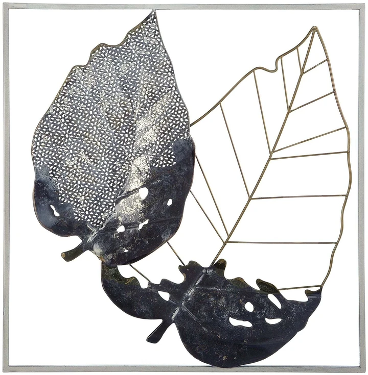 Beliani Sienų dekoracija Liść RHENIUM metalinė 50 cm spalvota