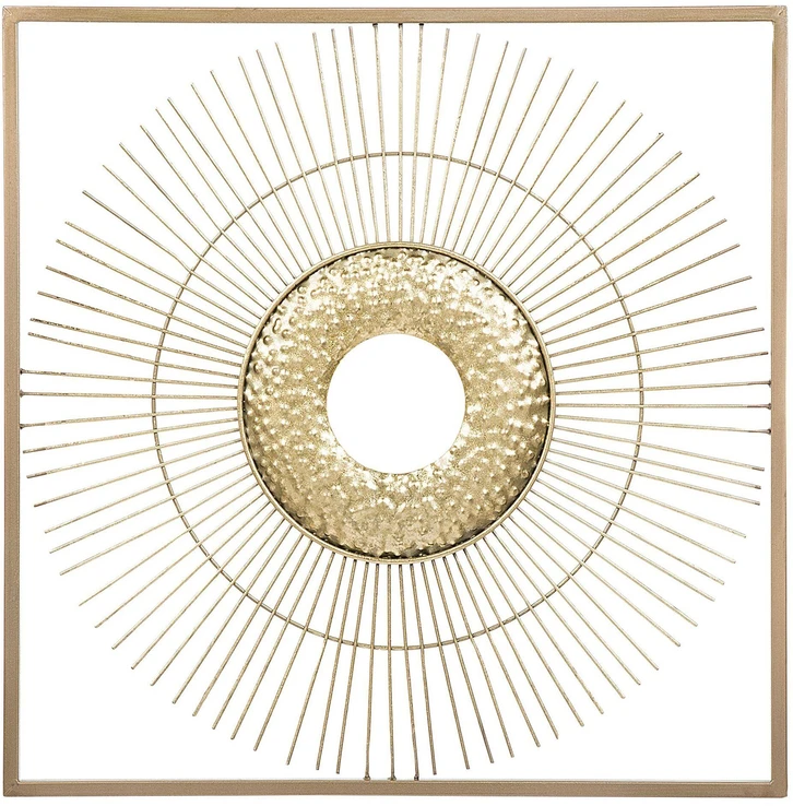 Beliani Sienų dekoracija MERCURY 50 cm, metalinė, auksinė