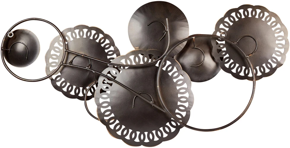 Beliani Sienų dekoracija PLUTONIUM metalinė 48 cm spalvota