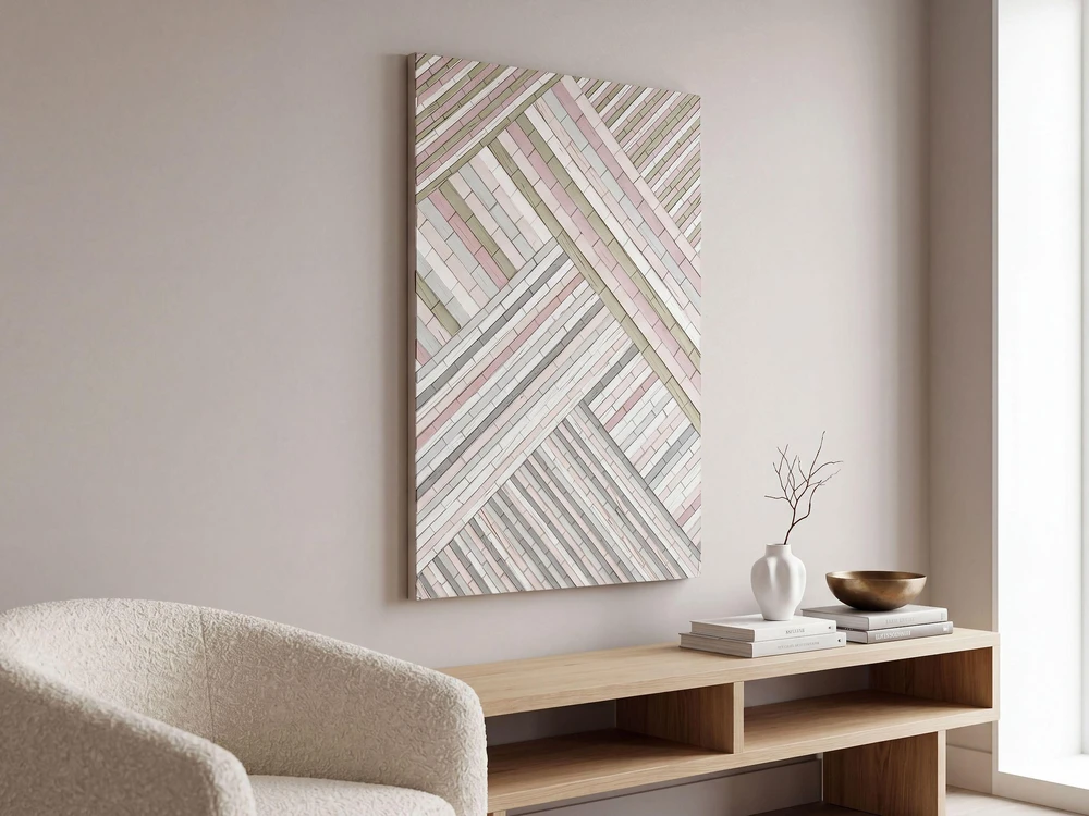 Beliani Sienų dekoracija TEMBESI, 70 cm, stiklas, įvairiaspalvė