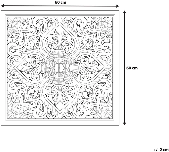 Beliani Sienų dekoracija YONORA 60 cm Balta
