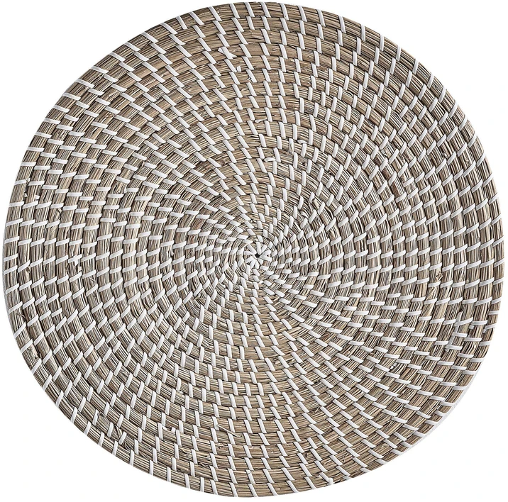 Beliani Sienų dekoracijų rinkinys LAOCAI iš jūržolių 45/40/30/20 cm juodas